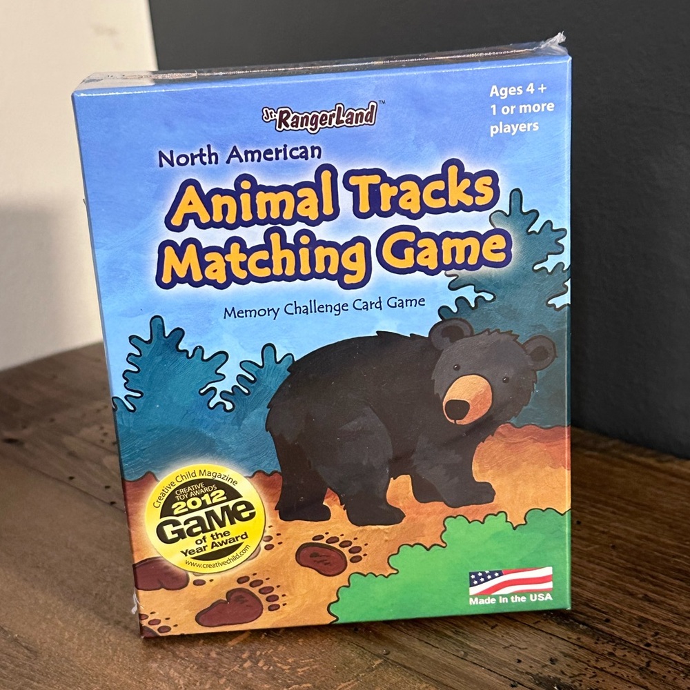 Animal Tracks Matching Card Game